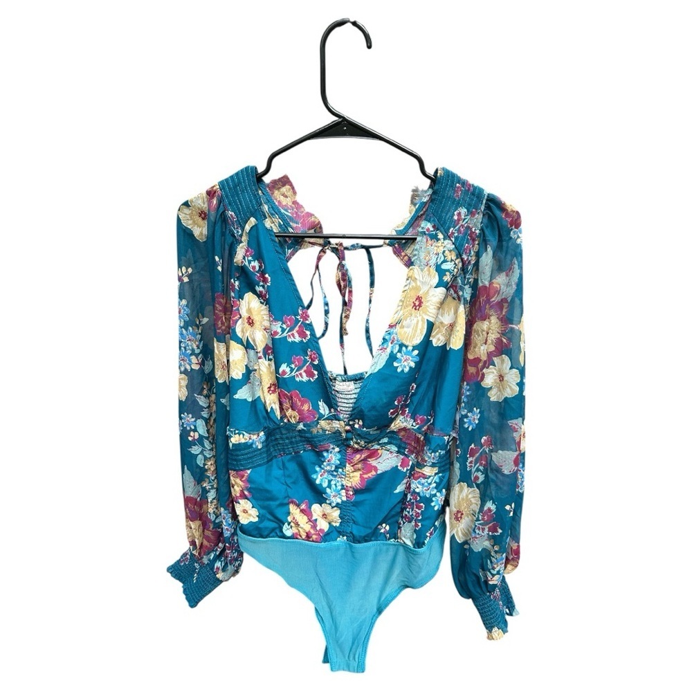 NWOT Free People Intimately wanderlust floral print bodysuit - Picture 2 of 11